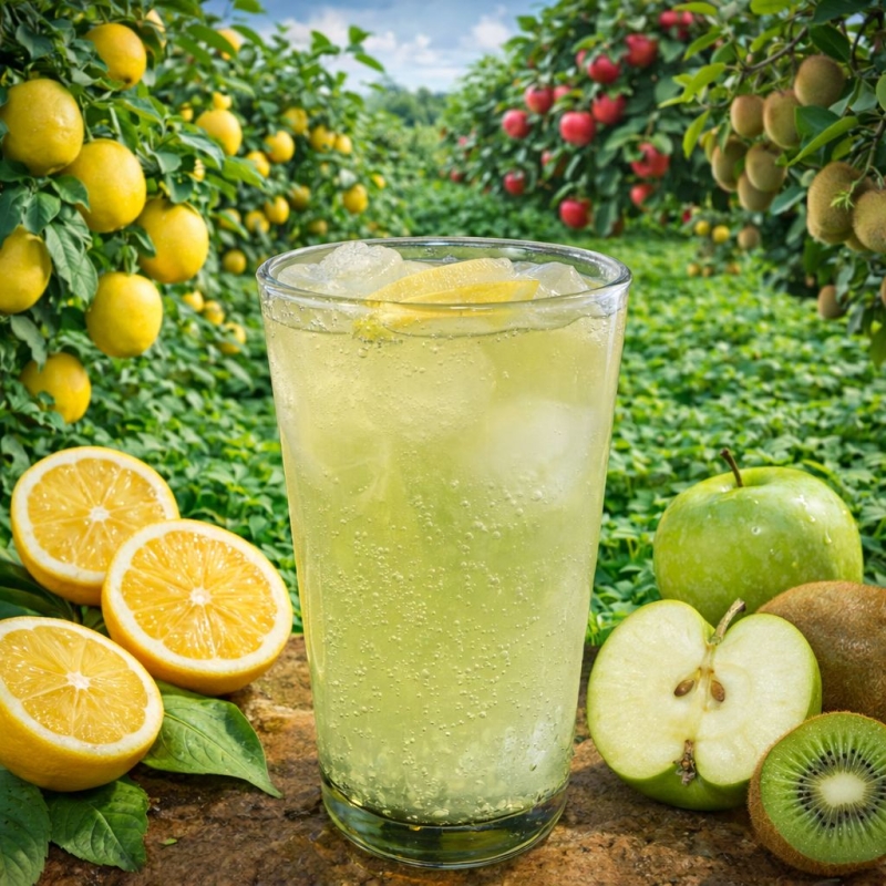 LİME ATTACK ( ÇOK EKŞİ) limon,elma,kivi,buz,soda