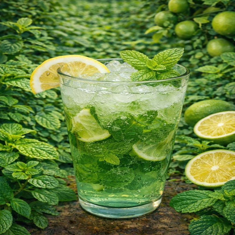 MOJİTO (FRESH).Nane.Mojito şurubu.Sprite
